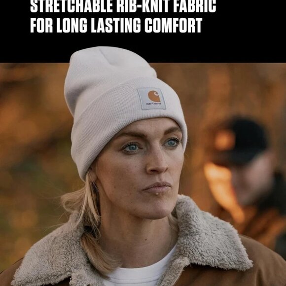 Carhartt Men's Knit Cuffed Beanie, Coal Heather, One Size - Picture 4 of 6